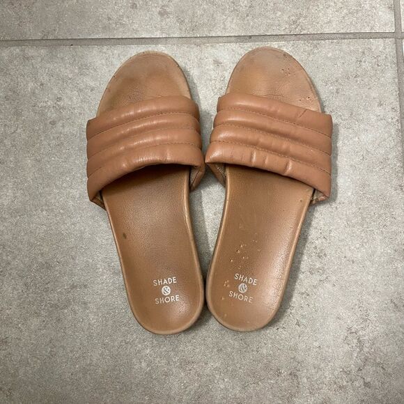 Shade & Shore Nude Sandals - Picture 1 of 4